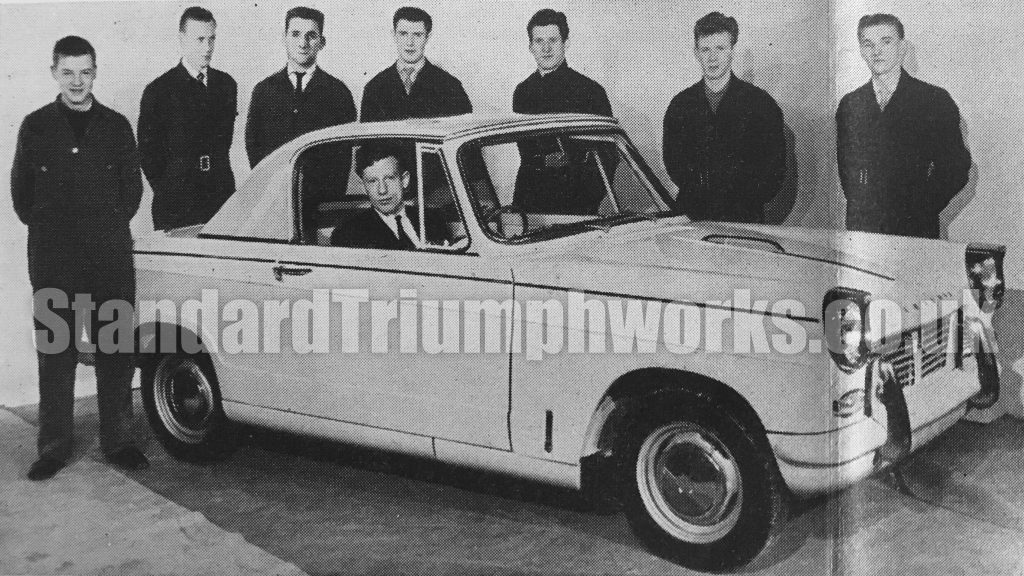 Triumph Herald Coupe Assembly Team