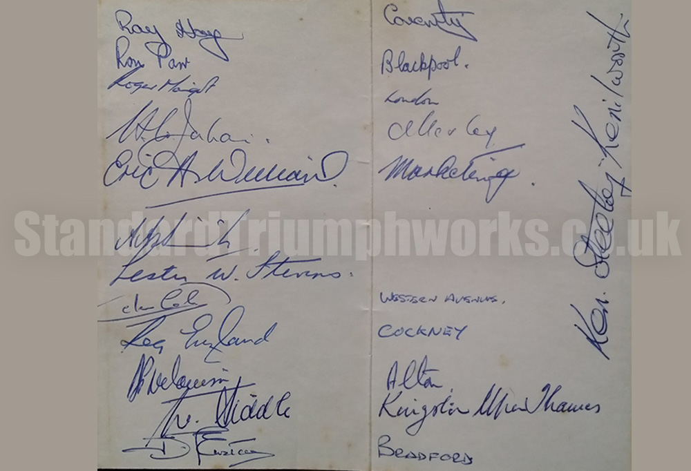 signatures Standard Triumph